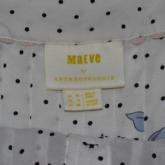 Anthropologie Maeve Capitola Silk Cami Floral Print Tank Top Size 6 - Picture 3 of 14